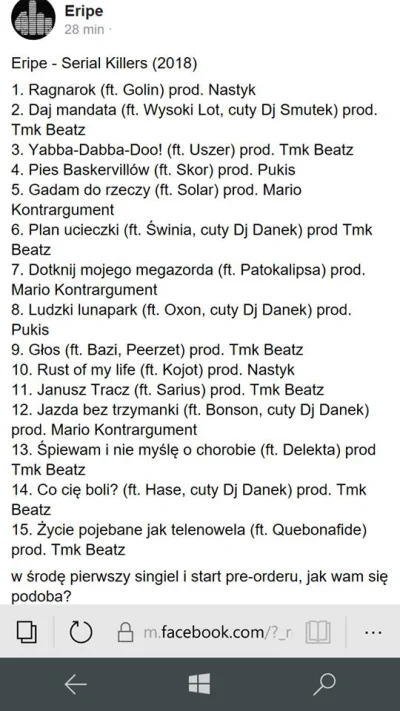 r.....2 - CO ZA FEATY! :o
ERIPE KRÓLU ROBISZ TO


#PATOPATO #Eripe #rap #polskira...