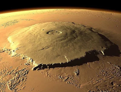 nicniezgrublem - Tutaj z kolei największe wzniesienie na Marsie, Olympus Mons, które ...