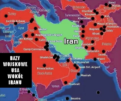 vendaval - Poniższa mapa Bliskiego Wschodu dobitnie wskazuje, jak bardzo Iran chce wo...