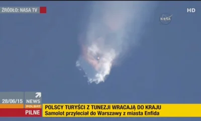 p.....4 - #spacex #takbylo #wybuch #humorobrazkowy 
"Polscy turyści z Tunezji wracaj...