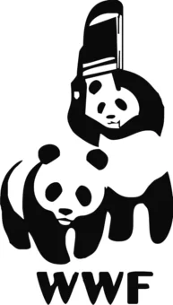 kontik - > WWF

@lochfyne: 

I chyba logo z jedną z większych ilości przeróbek, n...