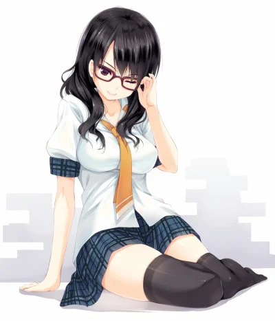 Sentox - #randomanimeshit #originalcharacter #schoolgirl #meganekko #zakolanowkianime...