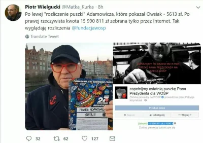 g.....e - Owsiak potrzebuje teraz dużo pieniędzy bo oprócz wskrzeszenia Hitlera niema...