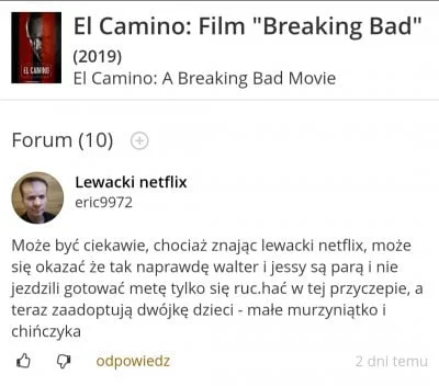 Gusmag - https://www.wykop.pl/wpis/44175431/xd-netflix-breakingbad-heheszki/ Odnośnie...