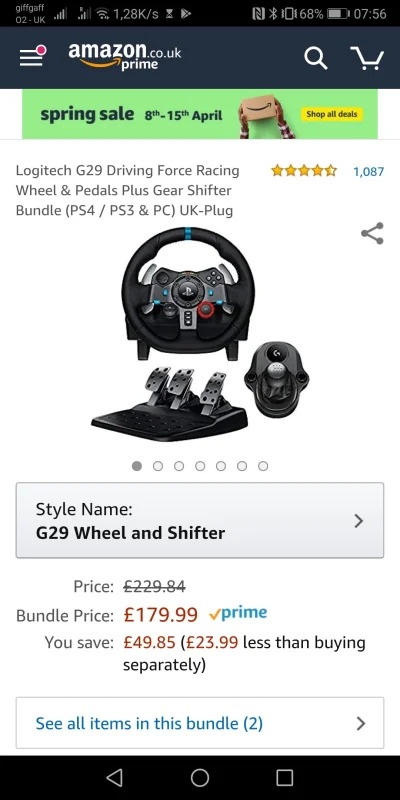 cotaangliatoja_nie - #cebuladeals #simracing w #uk.
Kierownica g29 z shifterem za £17...