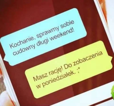 Tetta - Długi #weekend 

#jakzyc 
#logikaniebieskichpaskow
#heheszki #wiadomosc #...