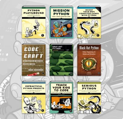 Vroobelek - Bardzo ładny pakiet Humble Book Bundle z 14 e-bookami na temat Pythona. 
...
