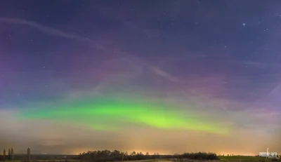 Piorunujaco - #zorzapolarna (Aurora borealis), #poznan , 20 XII 2015, godzina 17:30 C...