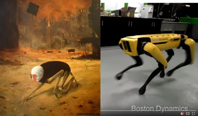 s3k - Beksiński, Pełzająca śmierć vs Boston Dynamics robodog ᄽὁȍ ̪ őὀᄿ