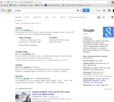 orkako - Dobrze przynajmniej, ze google nadal wyszukuje google ( ͡° ͜ʖ ͡°)