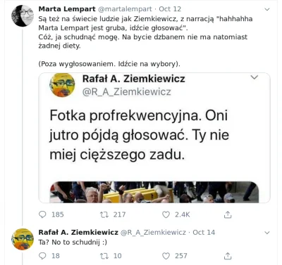 ack - @rales: Ziemkiewicz ma czasem dobre riposty.