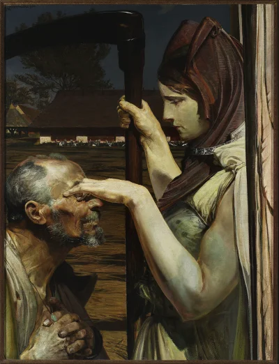arsaya - Malczewski malował w bardzo charakterystyczny sposób, który na początku całk...
