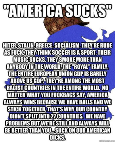 Stooleyqa - > They think soccer is a sport
Nie wiedziałem, że piłka nożna nie jest s...