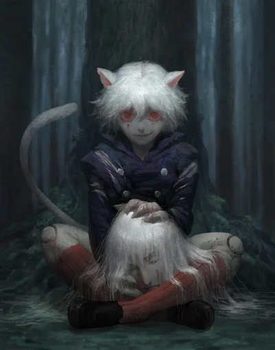 Czerwonoswiatkowiec - #randomanimeshit #hunterxhunter #neferpitou #kite #neko #pixiv#