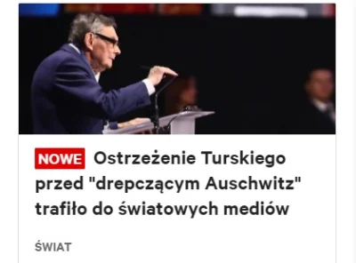 spere - Ostrzeżenie Turskiego przed "drepczącym Auschwitz" trafiło do światowych medi...