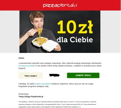 kopek - Cześć wszystkim mam kupon ważny do jutra na pizza portal.
-10zł przy zamówie...