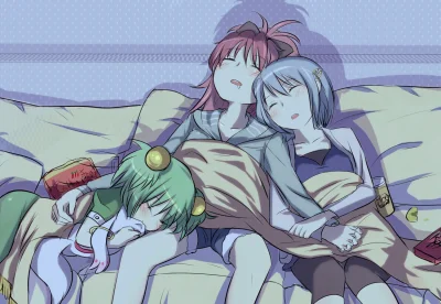 z.....s - #randomanimeshit #madokamagica #kyoko #kyokosakura #yumachitose #yuma #saya...