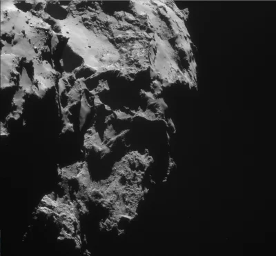 remek4x4 - Kometa 67P wygląda jak #!$%@? złodupiec z tej ciemnej części odległej gala...