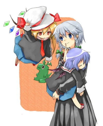 z.....s - #randomanimeshit #touhou #flandrescarlet<3 #sakuyaizayoi @BlackReven #remil...