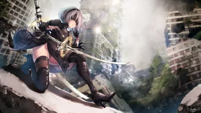 Morimasa - #randomanimeshit #nier #nierautomata #yorha2b #zakolanowkianime #girlsands...