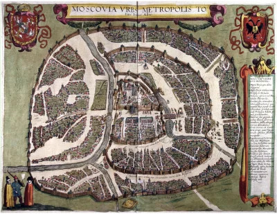 Avifauna - Polska mapa Moskwy z 1610 roku: