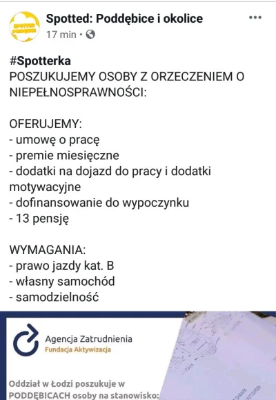 absoladoo - To w końcu niepełnosprawnego czy samodzielnego? #rynekpracownika #pracbaz...