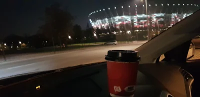 kaleklol - #nightdrive #Warszawa #stadionnarodowy #kawa