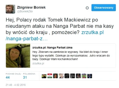 Nanti - Muszę przyznać, że Boniek mnie rozczarował tym tweetem. Gość zbiera 111 tys. ...