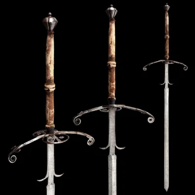 GraveDigger - Austriacki miecz dwuręczny z końca XVI wieku. Piękny.

#miecze #artefak...