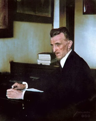 brusilow12 - Nikola Tesla w swoim biurze w Nowym Jorku, 1916 r.

#fotohistoria #pok...