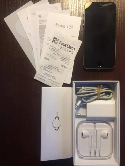 rzemykk - Sprzedam telefon iPhone5S Oryginał sprawny w 100% komplet 1100zł + wysyłka,...