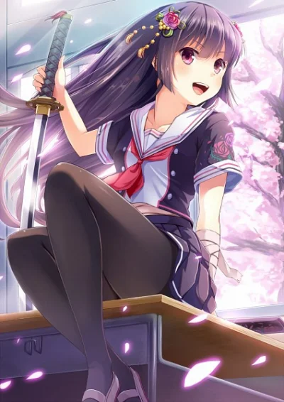 KureNai - #katana #senkagura #schoolgirl #randomanimeshit