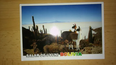 Marcinowy - Dzisiaj do mnie dotarla pocztowka z Bolivi od Mirka @tomjar Dzieki! :) 
W...