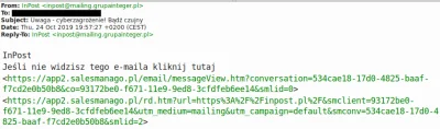 GjeDeeR - Inpost #!$%@?, email ostrzegajacy przed zagrozeniem wyslany z nieswojej dom...