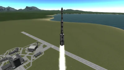 razadihan - #kerbalspaceprogram #ksp Testy ciężkiej rakiety Ajax1 trwają.
