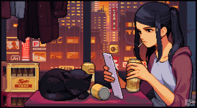 drenazodbytu - Mirabelki. ( ͡° ͜ʖ ͡°)
#cyberpunk #pixelart #gif