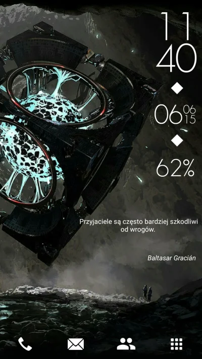 Blein - Nova launcher, Whicons, widżet zrobiony w UCCW oraz Brilliant Quotes.

#pok...