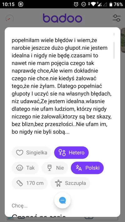 Krajczar - Ale głębokie. 
 "Nie kiedyś żałować tego że nie żyłam". XD
Czyt.
"Już się ...