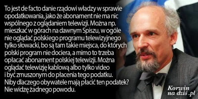 V.....m - A co mówił Korwin w Sejmie I kadencji, kiedy wprowadzali obecny abonament t...