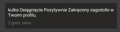 k.....o - Chciałabym oświadczyć, że na moim profilu zagościło poniższe osiągnięcie. ʕ...