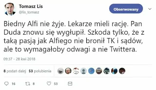 Mr--A-Veed - T. Lis wykorzystał śmierć małego chłopca do swojej fanatycznej pseudokru...