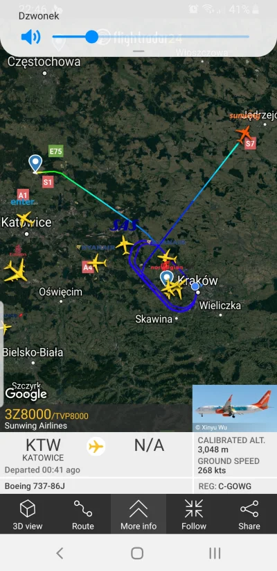 bartekon - Mirki, przed chwilą zauważyłem coś takiego na Flight Radarze. Chyba mają j...