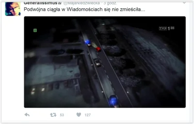 Jacek38 - Rechocik, kłamcy z tvp zamienili podwójną ciągłą w symulacji wypadku Szydło...