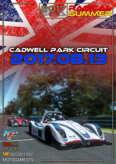 IRG-WORLD - Już jutro ścigamy się Radicalami na brytyjskim torze Cadwell Park Circuit...