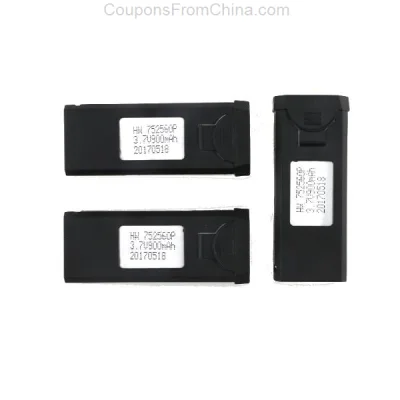 n____S - 3Pcs VISUO XS809HW XS809W RC Battery 3.7V 900mAH 30C - Banggood 
Cena: $7.9...