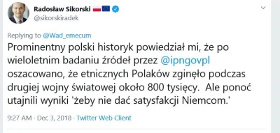 samuelx - Sikorski zaniza ilosc Polskich ofiar podczas II Wojny Swiatowej - do 800 00...