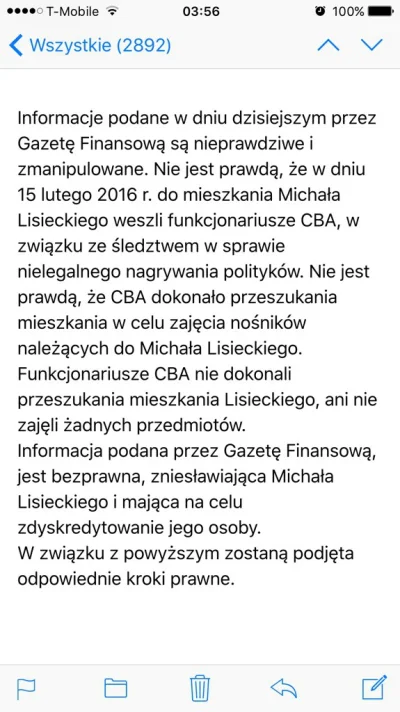 szulinho - @stekelenburg2: informacja nieprawdziwa. Lisiecki na twitterze.