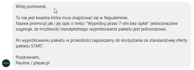 marcin11858 - Skorzystałem wczoraj z pakietu START na player.pl zasugerowałem się tym...