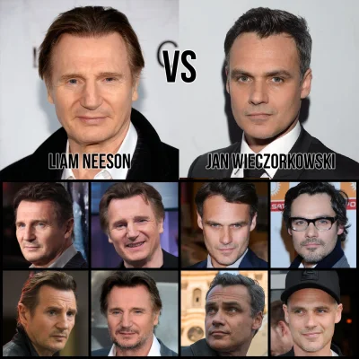 zupazkasztana - Tag zabawy: #mistermirko Runda 1, pojedynek numer 16: Liam Neeson vs ...