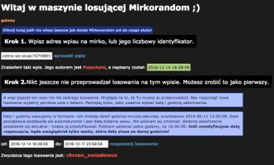 Pojechani - No to mamy zwycięzcę! @chrzan_zwiadowca - zostałeś wylosowany, gratulujem...